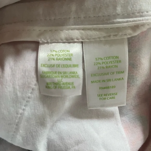 Lilly Pulitzer Buttercup knit shorts, scalloped hem, size 10 - Picture 4 of 5